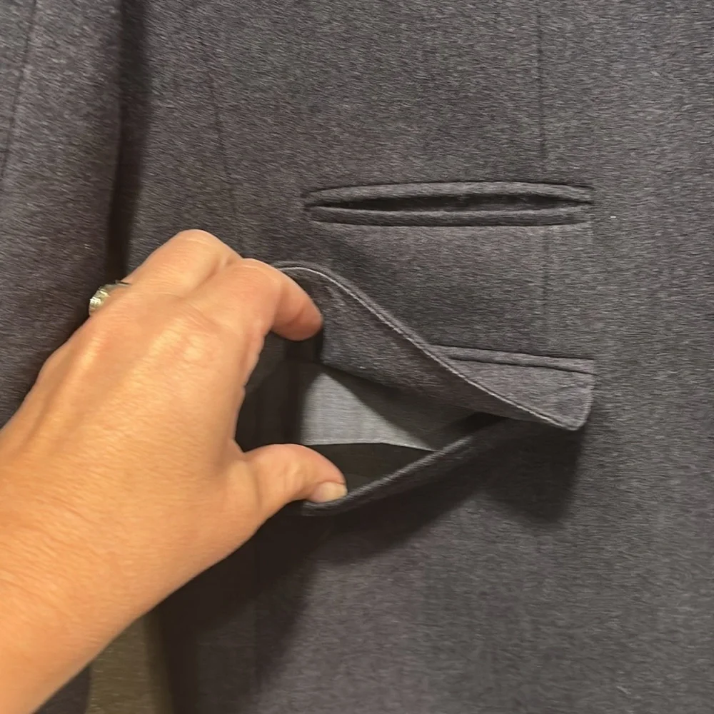 Wallin & Bros 100% wool blue grey sports coat size 38R